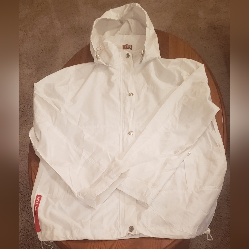 CLN Sweden white hooded windbreaker, size S - NEW - Picture 10 of 10